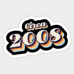 2008 Birthday Sticker